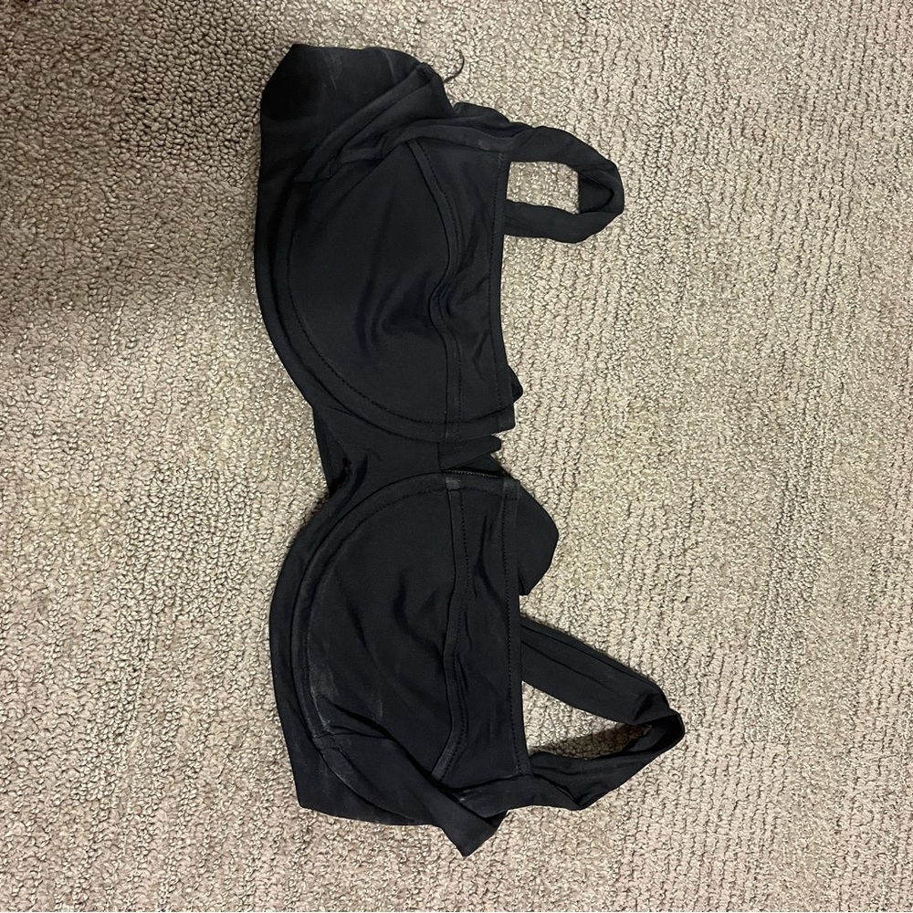 L*Space Black Bikini Top D cup size